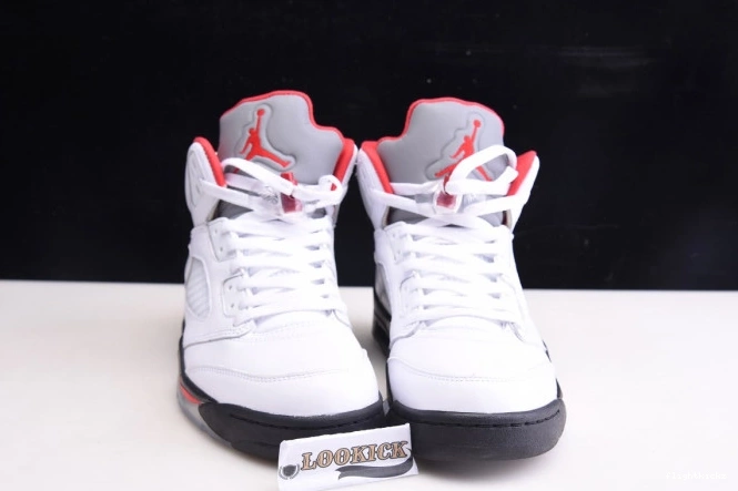 (2020) Red Silver 5 Air Tongue Jordan Retro Fire DA1911-102 1209